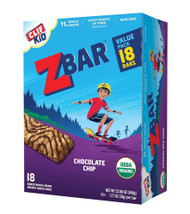 Clif Kid ZBar Chocolate Chip -- 18 Bars