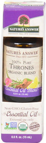 Natures Answer 100% Pure Organic Essential Oil Blend Thrones -- 0.5 fl oz