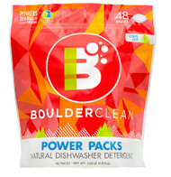 Boulder Clean Natural Dishwasher Detergent Power Packs, Citrus Zest -- 48 Packs