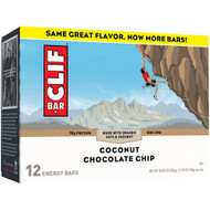 Clif Bar Energy Bars Coconut Chocolate Chip -- 12 Bars