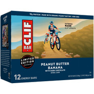 Clif Bar Energy Bars Peanut Butter Banana with Dark Chocolate -- 12 Bars