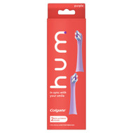Colgate Hum Toothbrush Replacement Heads Purple -- 2 Refills