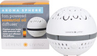 GreenAir Aroma Sphere Fan Powered Essential Oil Diffuser White -- 1 Diffuser