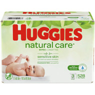 Huggies Natural Care Baby Wipes Refill Fragrance Free -- 528 Wipes