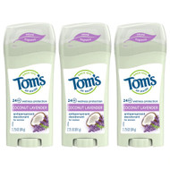 Toms of Maine Natural Odor Protection Deodorant Coconut Lavender -- 2.25 oz Each / Pack of 3
