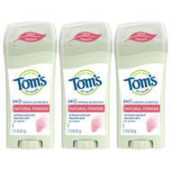 Toms of Maine Womens Antiperspirant Deodorant 3 Pack Natural Powder -- 3 Pack