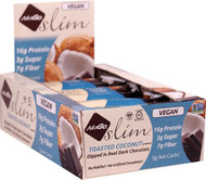 NuGo Nutrition NuGo Slim Bars Gluten Free Toasted Coconut -- 12 Bars