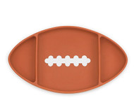 Bumkins Silicone Grip Dish Brown Football -- 1 Dish