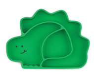 Bumkins Silicone Grip Dish Dinosaur Green -- 1 Dish