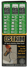 Ostrim Natural Turkey Snack Stick Applewood -- 10 Sticks