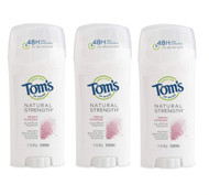 Toms of Maine Womens Natural Strength Stick Deodorant Fresh Powder -- 2.1 oz Each / Pack of 3