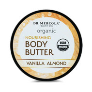 Dr. Mercola Organic Body Butter Nourishing Vanilla Almond -- 4 oz