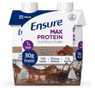 Ensure High Protein Nutrition Shakes Milk Chocolate -- 8 fl oz Each / Pack of 12
