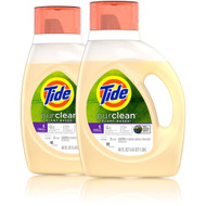 Tide Purclean Laundry Detergent 4X High Suds 2 Pack Honey Lavender -- 46 fl oz Each / Pack of 2