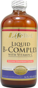 Lifetime Liquid B-Complex with Vitamin C Natural Strawberry -- 16 fl oz