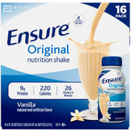 Ensure Original Nutrition Shake 8 fl oz Vanilla -- 16 Bottles