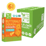 From The Ground Up Butternut Squash Crackers Sea Salt -- 4 oz Each / Pack of 6