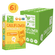 From The Ground Up Cauliflower Crackers Cheddar -- 4 oz Each / Pack of 6