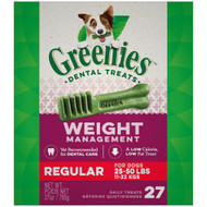 Greenies Weight Management Regular Size Dog Dental Treats 25-50 lbs. -- 27 oz