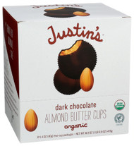 Justins Organic Dark Chocolate Almond Butter Cups -- 1.4 oz Each / Pack of 12