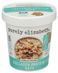 Purely Elizabeth Collagen Protein Oat Cup Vanilla Pecan -- 2 oz Each / Pack of 12