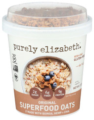 Purely Elizabeth Superfood Oats Cup Original -- 2 oz Each / Pack of 12