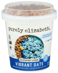 Purely Elizabeth Vibrant Oats Cup Blueberry Lemon -- 2 oz Each / Pack of 12