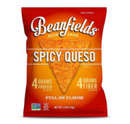 Beanfields Bean Chips Spicy Queso -- 1.5 oz Each / Pack of 24
