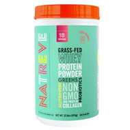 Natreve New Zealand Whey Protein Powder Fudge Brownie -- 23.8 oz