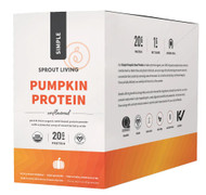 Sprout Living Simple Organic Plant Protein Pumpkin Seed -- 16 Pouches
