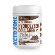 Keto Zone Hydrolyzed Collagen plus Probiotics Type I II and III Chocolate -- 22.22 oz
