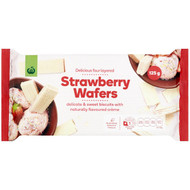 5 PACK of WW Strawberry Creme Wafers 125g