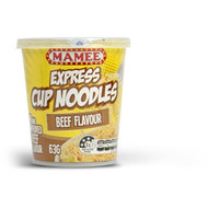 5 PACK of Mamee Express Cup Noodles Beef Flavour 63g