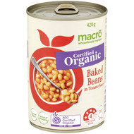 5 PACK of Macro Organic Baked Beans 420g