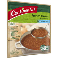 5 PACK of Continental Simmer Soup Salt Reduced French Onion 35g