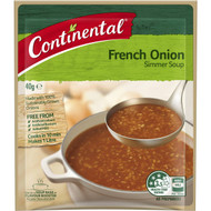 5 PACK of Continental Simmer Soup French Onion 40g