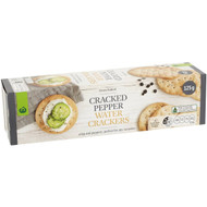 5 PACK of WW Cracked Pepper Water Crackers 125g