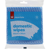 5 PACK of Essentials Domestic Wipes 10 Pack