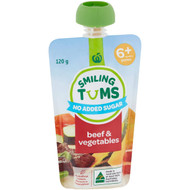 5 PACK of WW Smiling Tums 6 Months+ Beef & Vegetables 120g