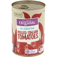5 PACK of Macro Organic Peeled Italian Tomatoes 400g