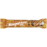 5 PACK of Europe Nougat Honey Log 40g bar