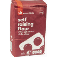 5 PACK of Essentials Self Raising Flour 1kg