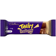 5 PACK of Cadbury Twirl Breakaway Wafer Chocolate Bar 40g