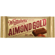 5 PACK of Whittaker's Almond Gold Slab 45g