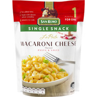 5 PACK of San Remo La Pasta Macaroni Cheese Single Snack 80g