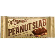 5 PACK of Whittaker's Peanut Slab Milk Chocolate 50g bar