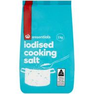 5 PACK of Essentials Iodised Salt 1kg