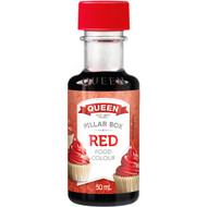 5 PACK of Queen Pillar Box Red Food Colour 50ml