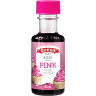 5 PACK of Queen Rose Pink Food Colour 50ml