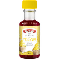 5 PACK of Queen Yellow Food Colour 50ml